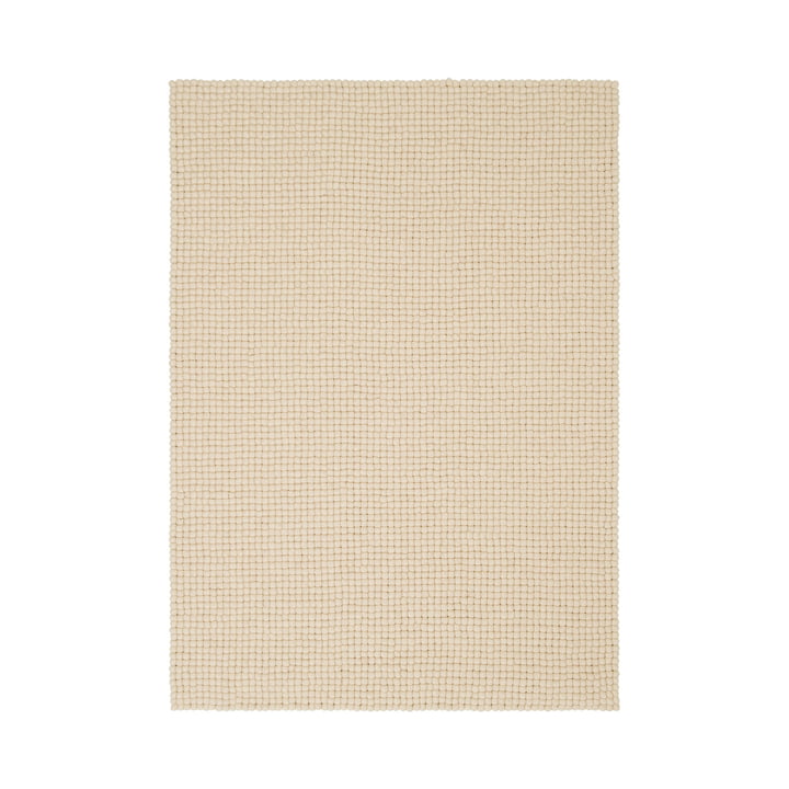 Levi - Tapis de feutre à boules de myfelt couleur beige