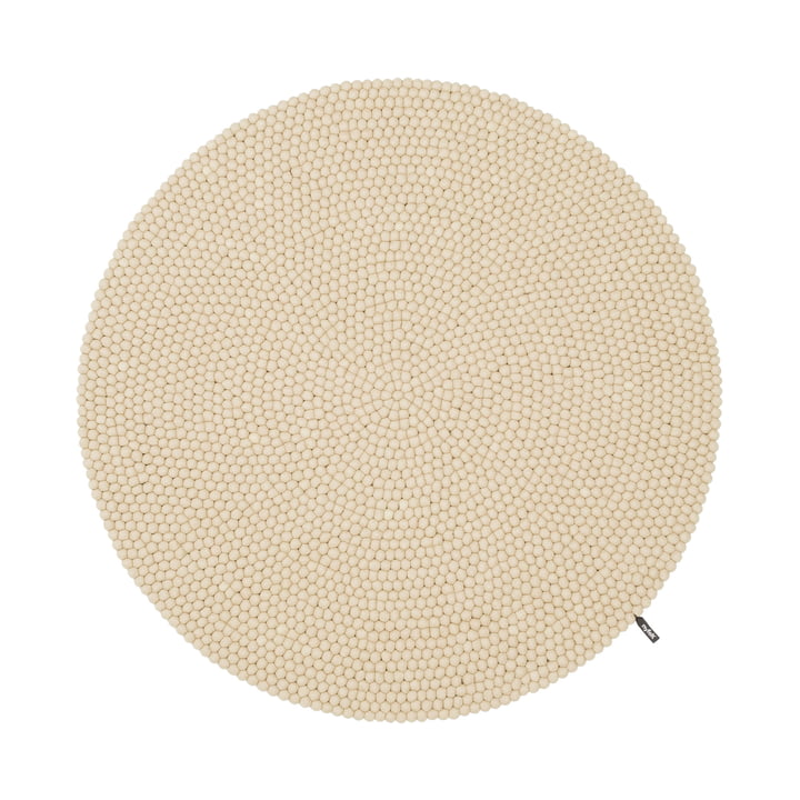 Mats tapis de boules de feutre de myfelt dans la couleur beige
