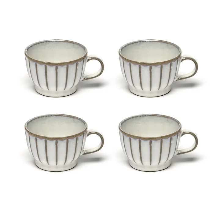 Inku Tasse à expresso avec soucoupe de Serax dans la couleur blanche