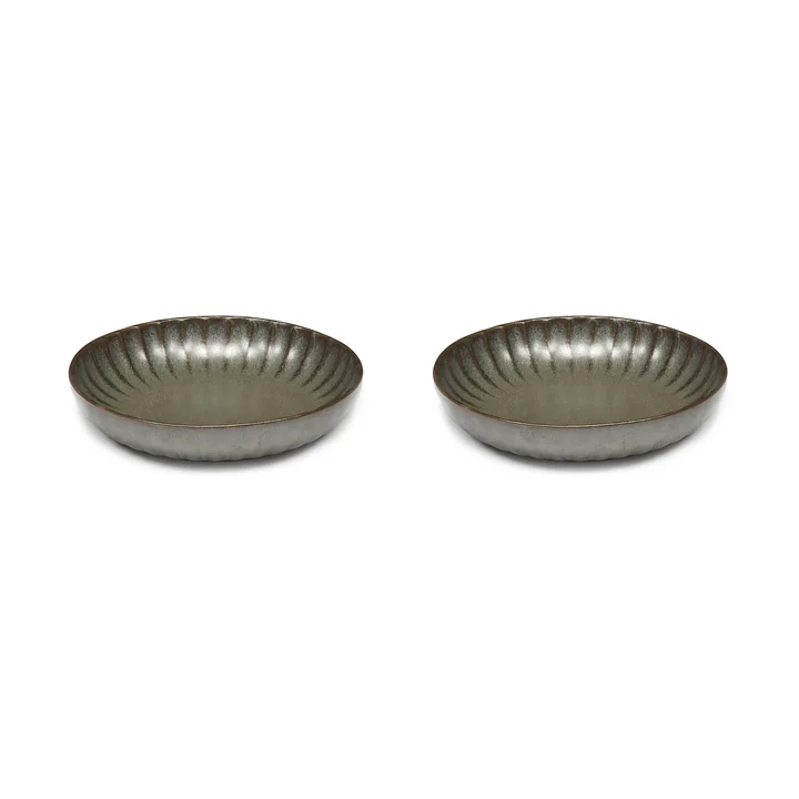 Inku Assiette de Serax de couleur verte