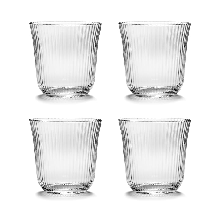 Inku Verre tumbler de Serax en couleur claire (set de 4)