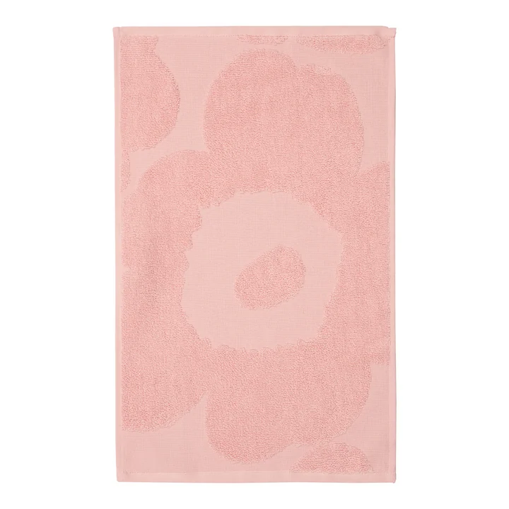 Unikko Serviette d'invité, 30 x 50 cm, rose / poudre de Marimekko