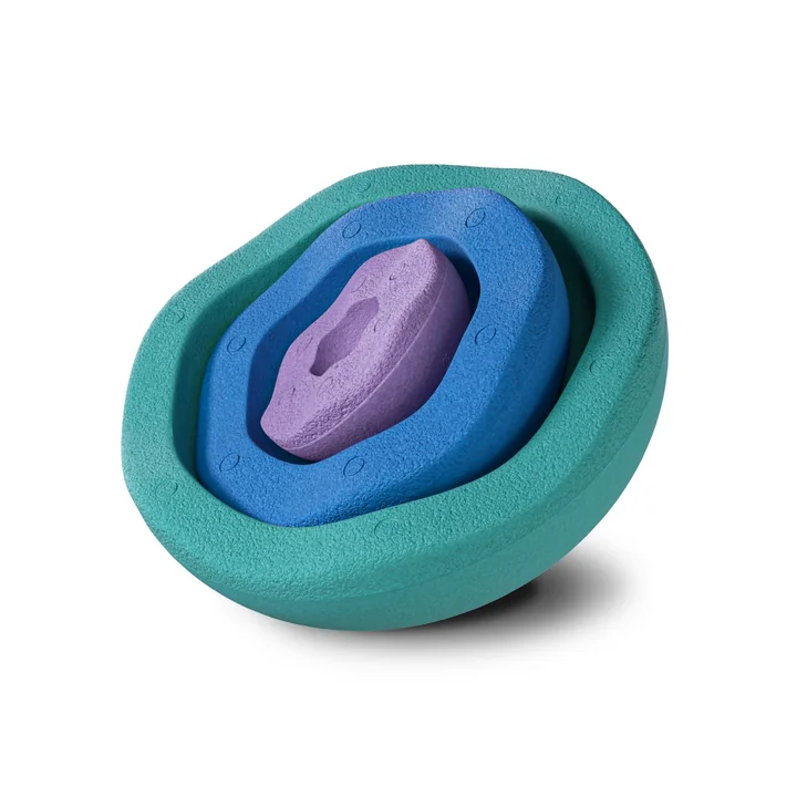 Stapelstein® - Inside cool classic, vert / bleu / violet (set de 3)