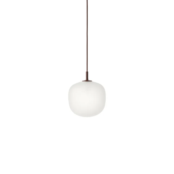 Muuto - Rime Lampe suspendue Ø 18 cm, opale / deep red