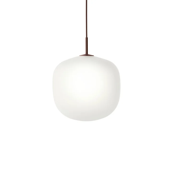 Muuto - Rime Lampe suspendue Ø 37 cm, opale / deep red