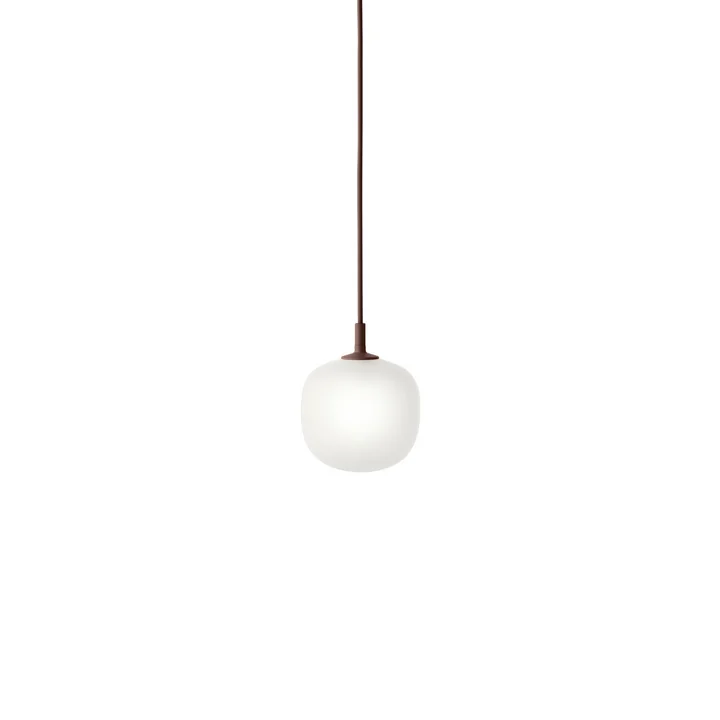 Muuto - Rime Lampe suspendue Ø 12 cm, opale / deep red