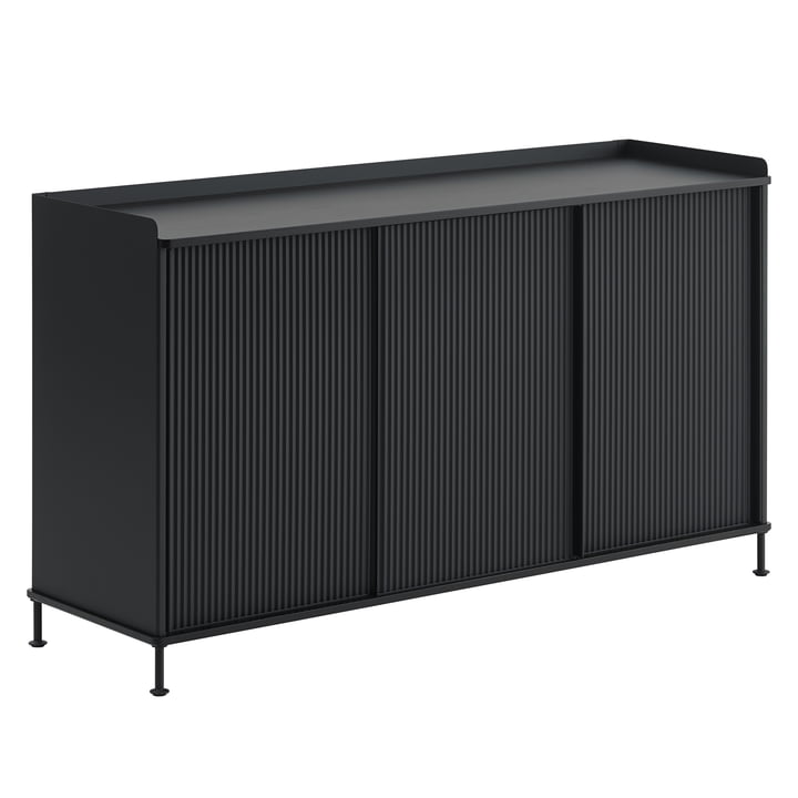 Muuto - Enfold Sideboard , 148 x 45 cm, noir / anthracite