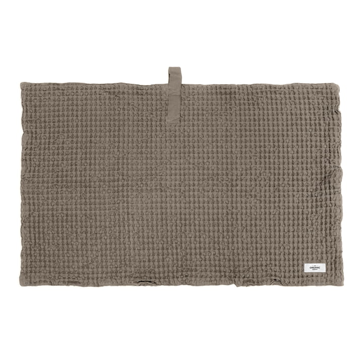 Big Waffle Tapis de bain, 55 x 80 cm, clay de The Organic Company