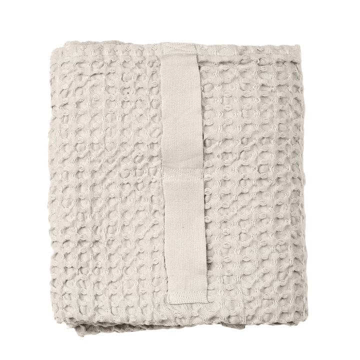 Big Waffle Linge de douche, 50 x 150 cm, stone de The Organic Comapny