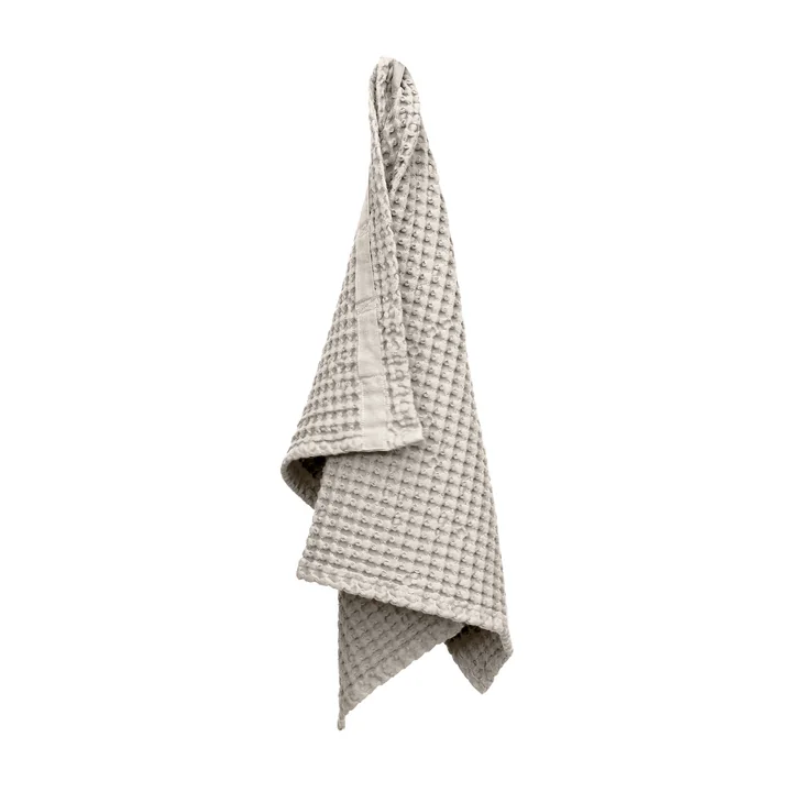 Big Waffle Serviette, 50 x 75 cm, stone de The Organic Company
