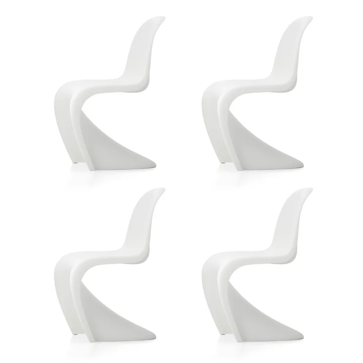 Vitra - Panton Chair , blanc (nouvelle hauteur) (set de 4)