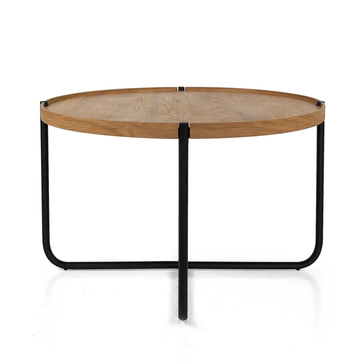 Studio Zondag - Licht Coffee Table Ø 60 cm, chêne / noir