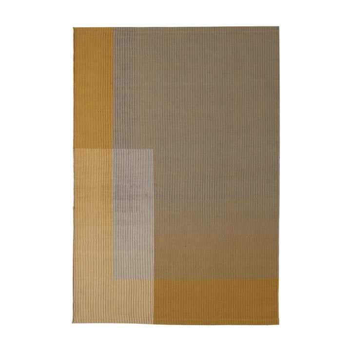 Haze 1 tapis de laine, 170 x 240 cm, jaune / naturel / gris de Nanimarquina