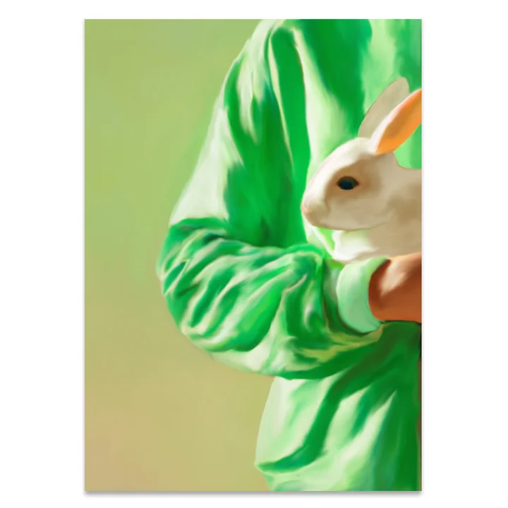 White Rabbit Poster, 70 x 100 cm de Paper Collective