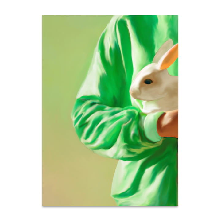 White Rabbit Poster, 50 x 70 cm de Paper Collective