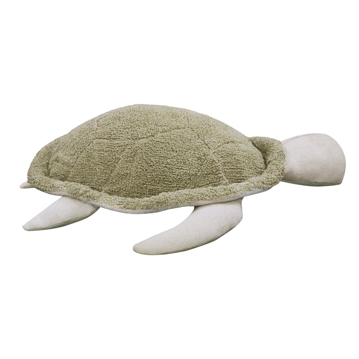 Sea Turtle Pouf de Lorena Canals dans la version olive / nature