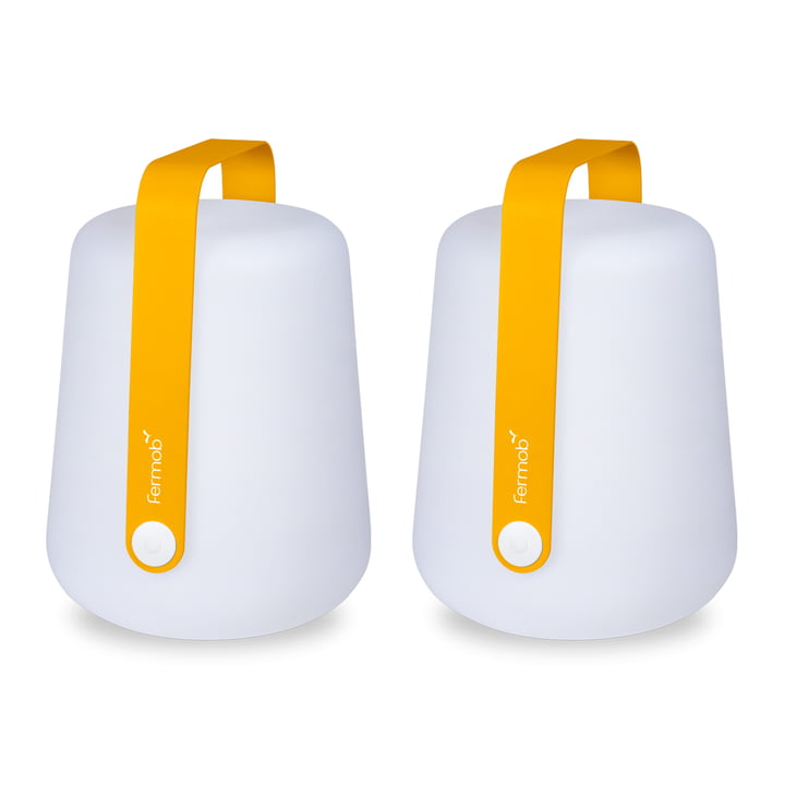 Fermob - Balad Lampe à LED rechargeable, H 38 cm, miel (lot de 2)