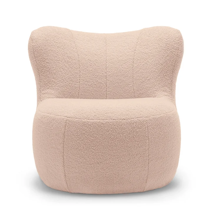 freistil - 173 Fauteuil (Teddy Edition), blanc perle rosé (6531)