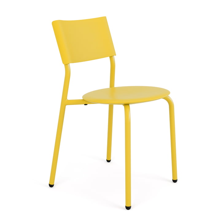 Chaise de jardin SSDr, plastique recyclé / acier, jaune soleil de TipToe