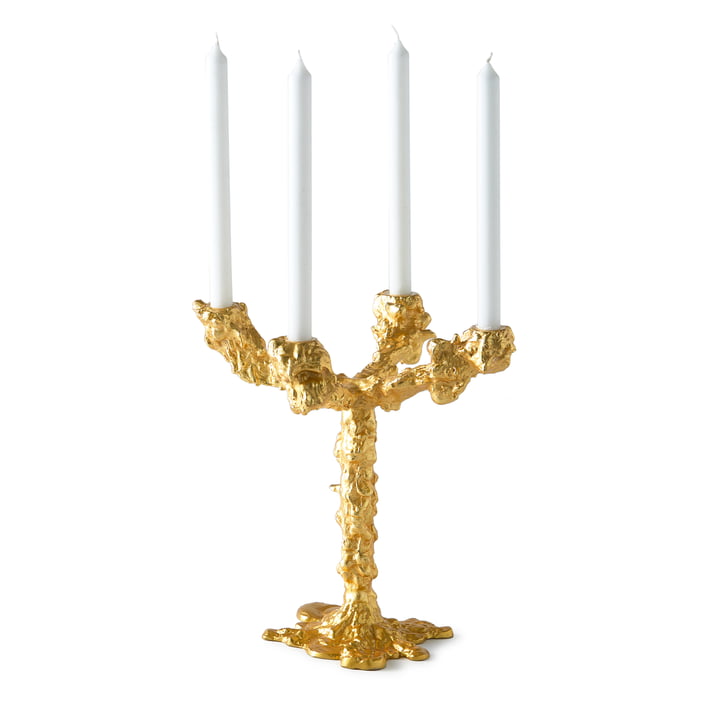Pols Potten - Drip Bougeoir, 4 branches, or