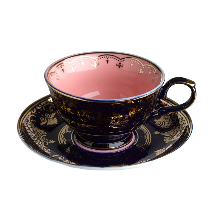 Pols Potten - Grandpa Tasse avec soucoupe, multicolore