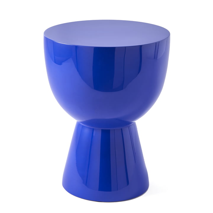 Tam Tam - Tabouret, H 46 cm, bleu foncé de Pols Potten