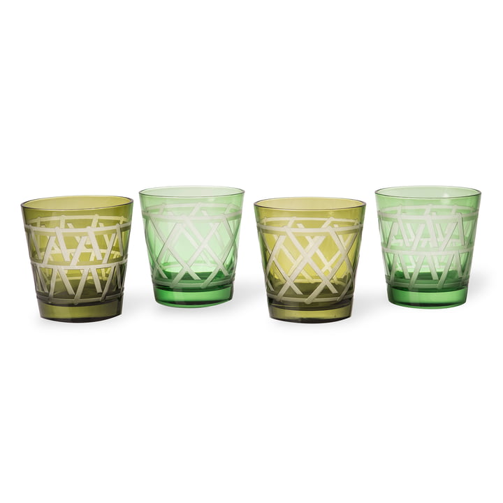 Pols Potten - Tie Verre, multicolore (set de 4)