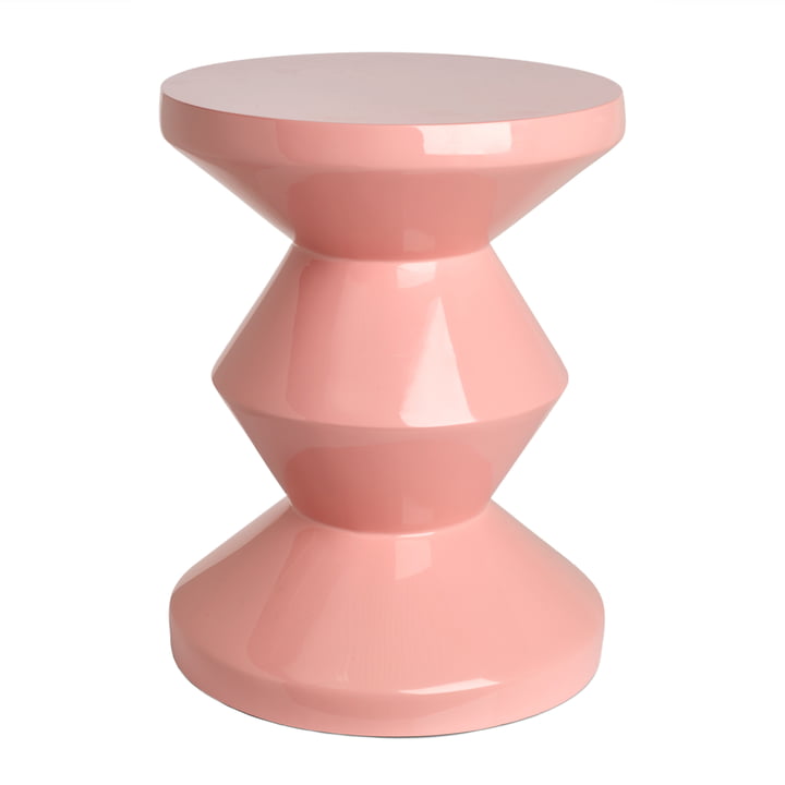 Zig Zag Tabouret, rose clair de Bloomingville