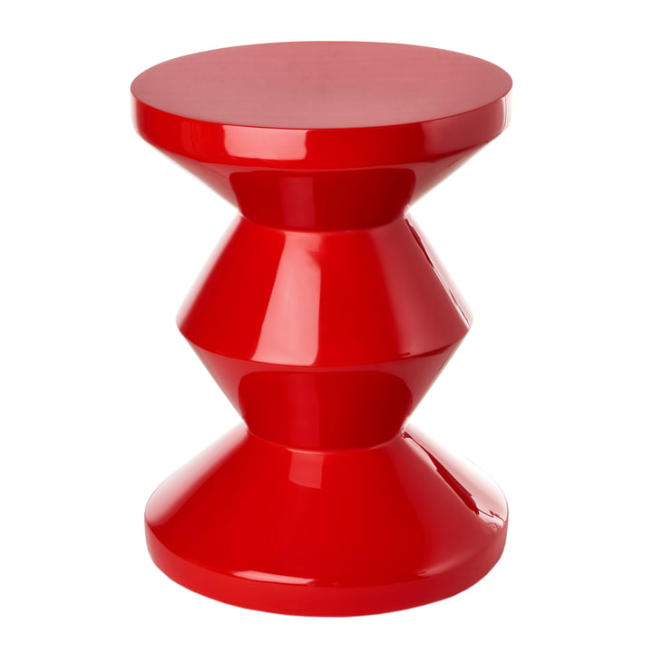 Zig Zag Tabouret, rouge de Pols Potten