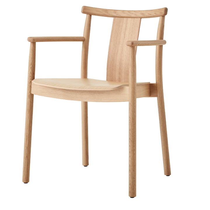 Audo - Merkur Dining Armrest Chair, naturel / chêne naturel