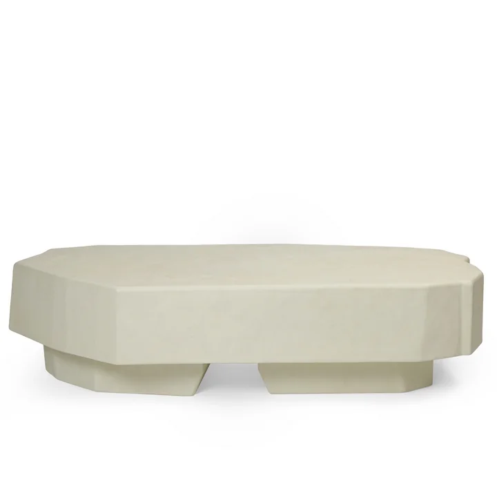 Ferm Living - Staffa Table basse, Large, blanc cassé