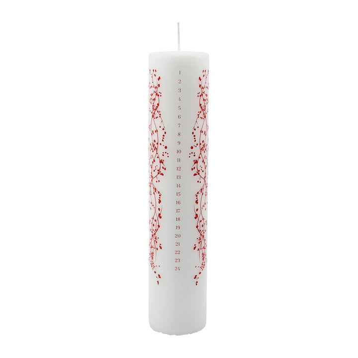 Days Bougie calendrier de House Doctor en rouge
