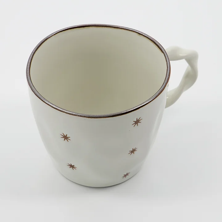 Starry Tasse de House Doctor dans la couleur blanche (set de 2)