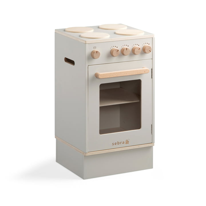 KIDchen Cuisine pour enfants en bois, cuisinière, beige de Sebra