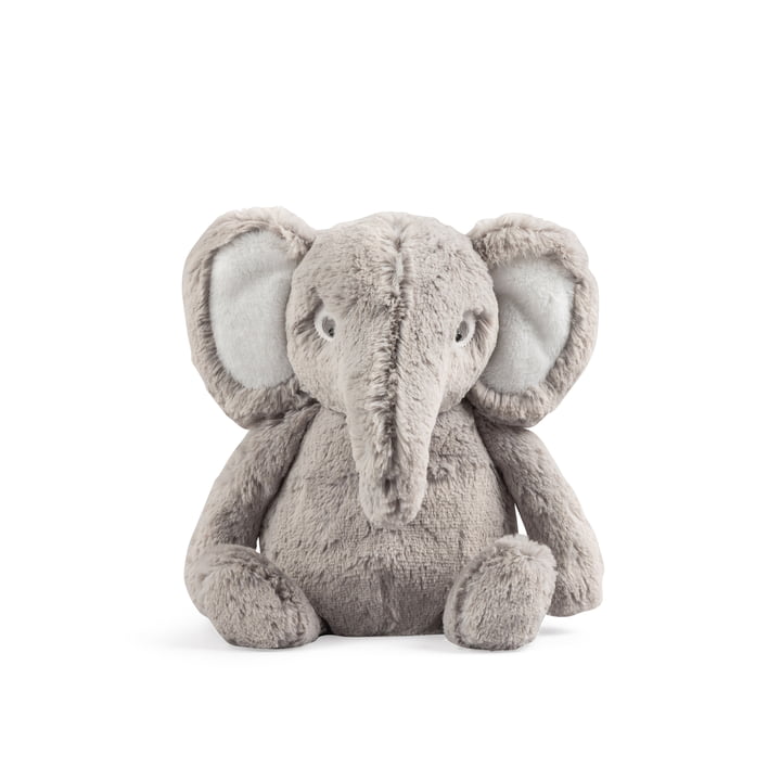 Doudou Finley l'éléphant, 22 cm, gris de Sebra