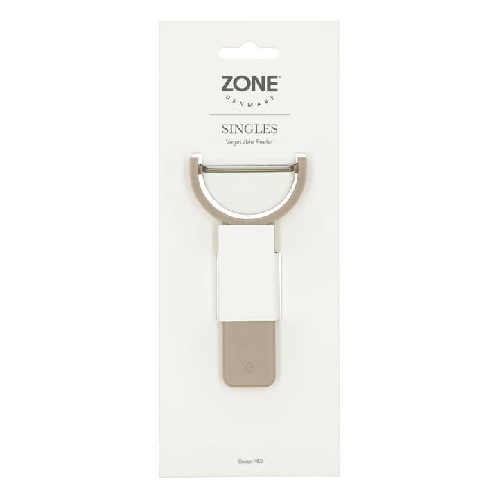 Zone Denmark - Singles Éplucheur à légumes, 3,2 cm, taupe