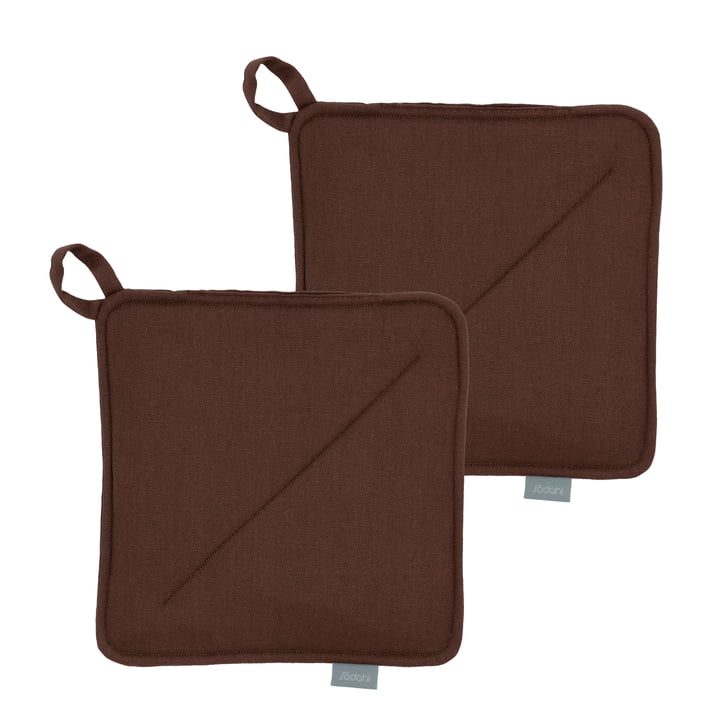 Södahl - Soft Maniques, 20 x 20 cm, coffee brown (lot de 2)