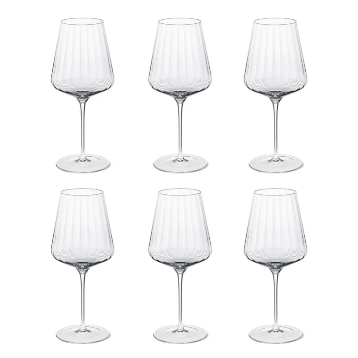Bernadotte Verre à vin rouge, 540 ml (set de 6) de Georg Jensen