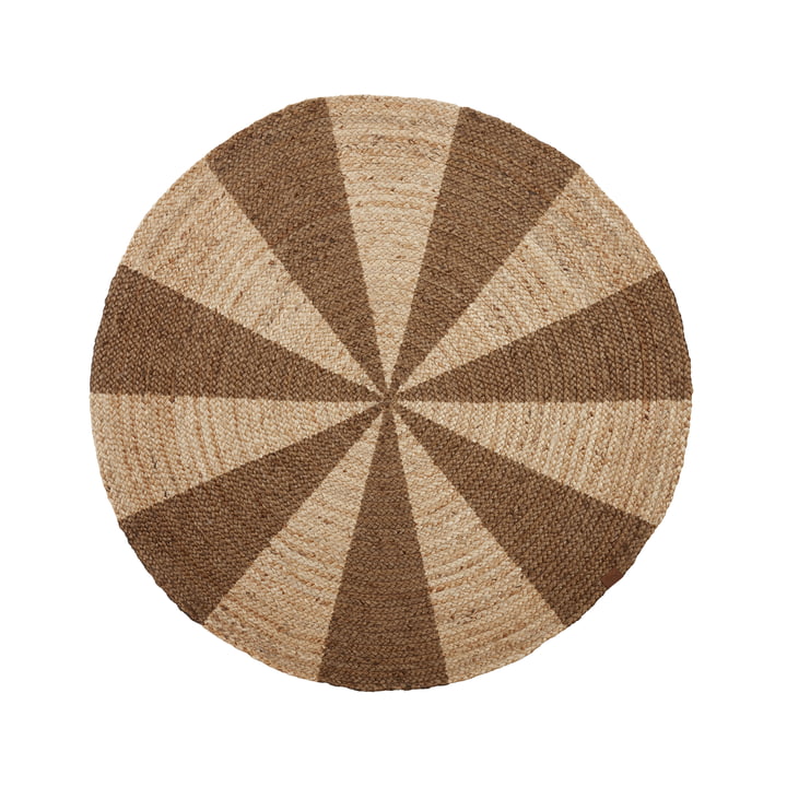 OYOY - Tapis rond pour sapin de Noël, Ø 120 cm, naturel