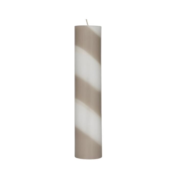 OYOY - Candy Bougie H 26 cm, clay / blanc