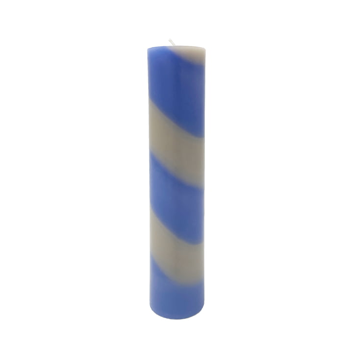 OYOY - Candy Bougie H 26 cm, argile / bleu optique