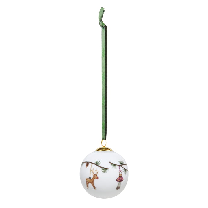 Hammershøi Boule de Noël de Kähler Design en couleur blanche