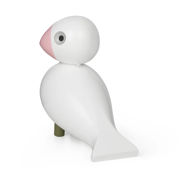 Oiseau chanteur Love Charity de Kay Bojesen dans la version blanche / rose