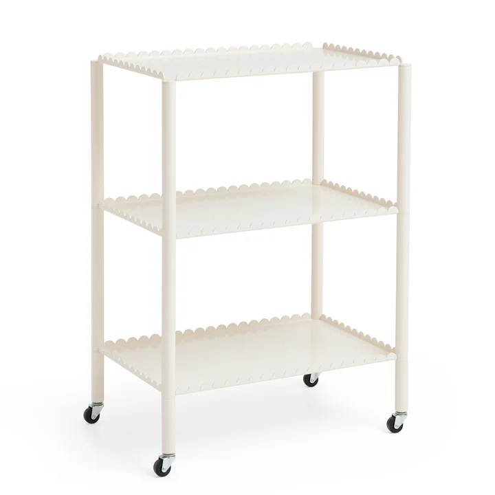 Arcs Trolley haut, eggshell de HAY