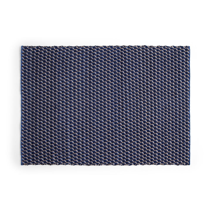 Channel Tapis, 170 x 240 cm, bleu / blanc de HAY