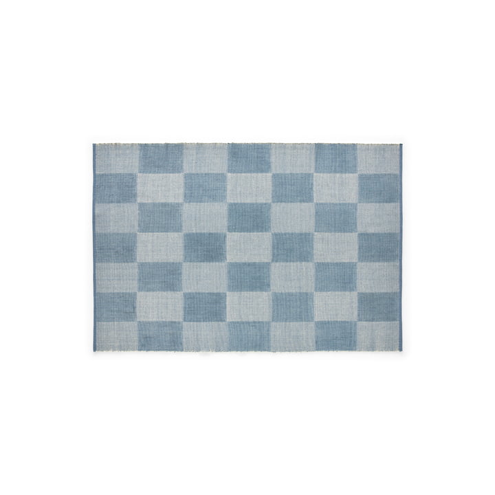 Check Tapis, 140 x 200 cm, bleu clair s check de HAY