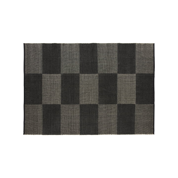 Check Tapis, 170 x 240 cm, noir L check de HAY