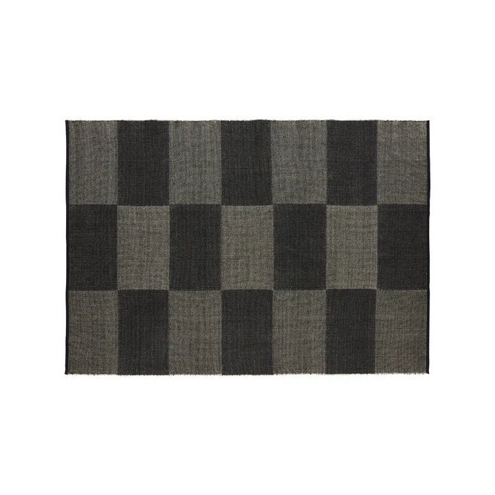 Check Tapis, 170 x 240 cm, noir L check de HAY