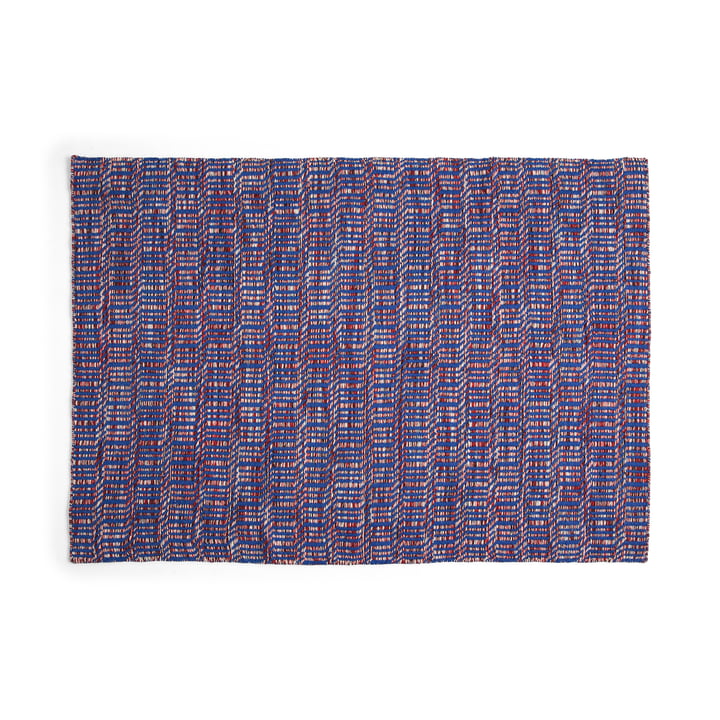 Radio Tapis, 140 x 200 cm, rouge / bleu de HAY