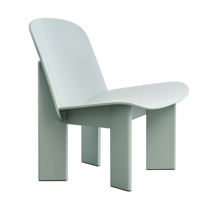 Chisel Lounge Chair, eucalyptus (vernis à base d'eau) de HAY